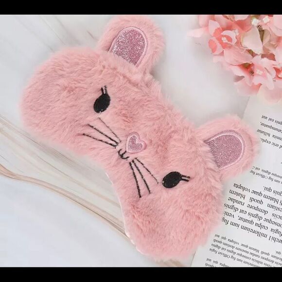 Pink Kitten Sleep Mask - Picture 1 of 1